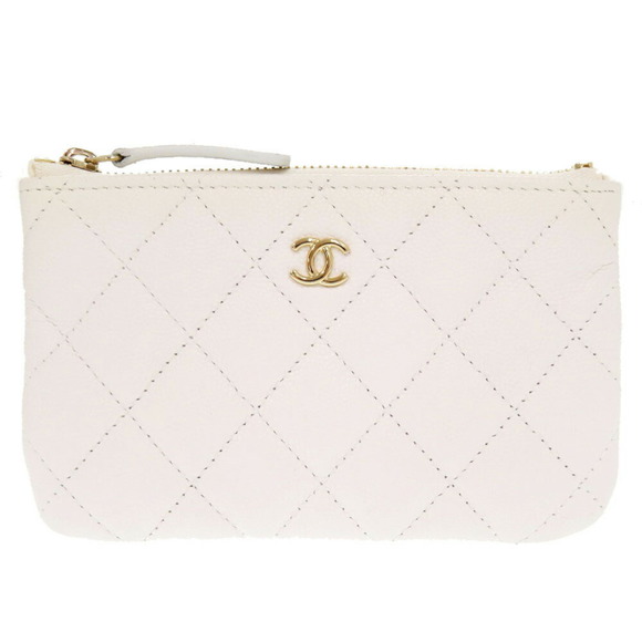 Chanel Coco Mark White Leather wallet - Picture 1 of 10